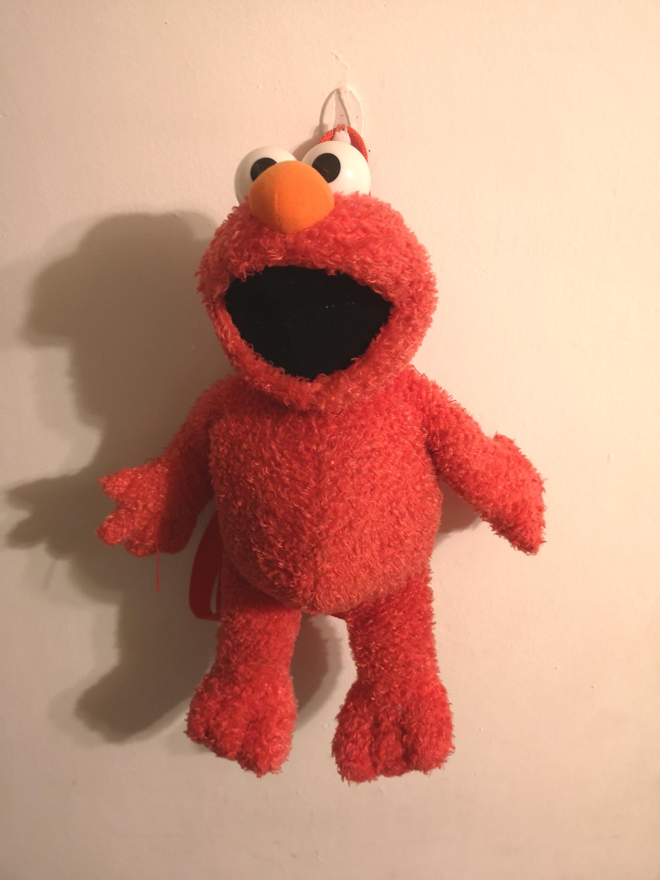 Vintage Elmo Plush Back Pack Sesame Street 16