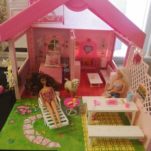Vintage Very RARE 1992 Huge Lot Barbie Fold and Fun House Mattel Etsy