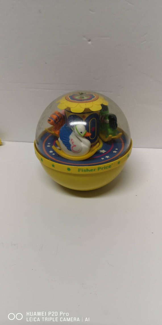 Vintage 1960s Fisher Price Roly Poly Animal Chime Ball - Etsy