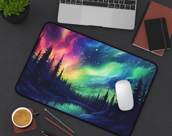 Northern Lights/Auroral Borealis Scenic Piękna mata na biurko