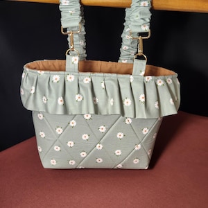 Custom Stroller Caddy Fabric Options Available - Quilted Cotton Pram Organizer