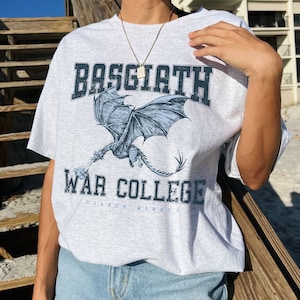 Basgiath War College Shirt | Fourth Wing Shirt Dragon Rider Violet Sorrengail Xaden Riorson Fantasy Bookish The Empyrean Series Booktok