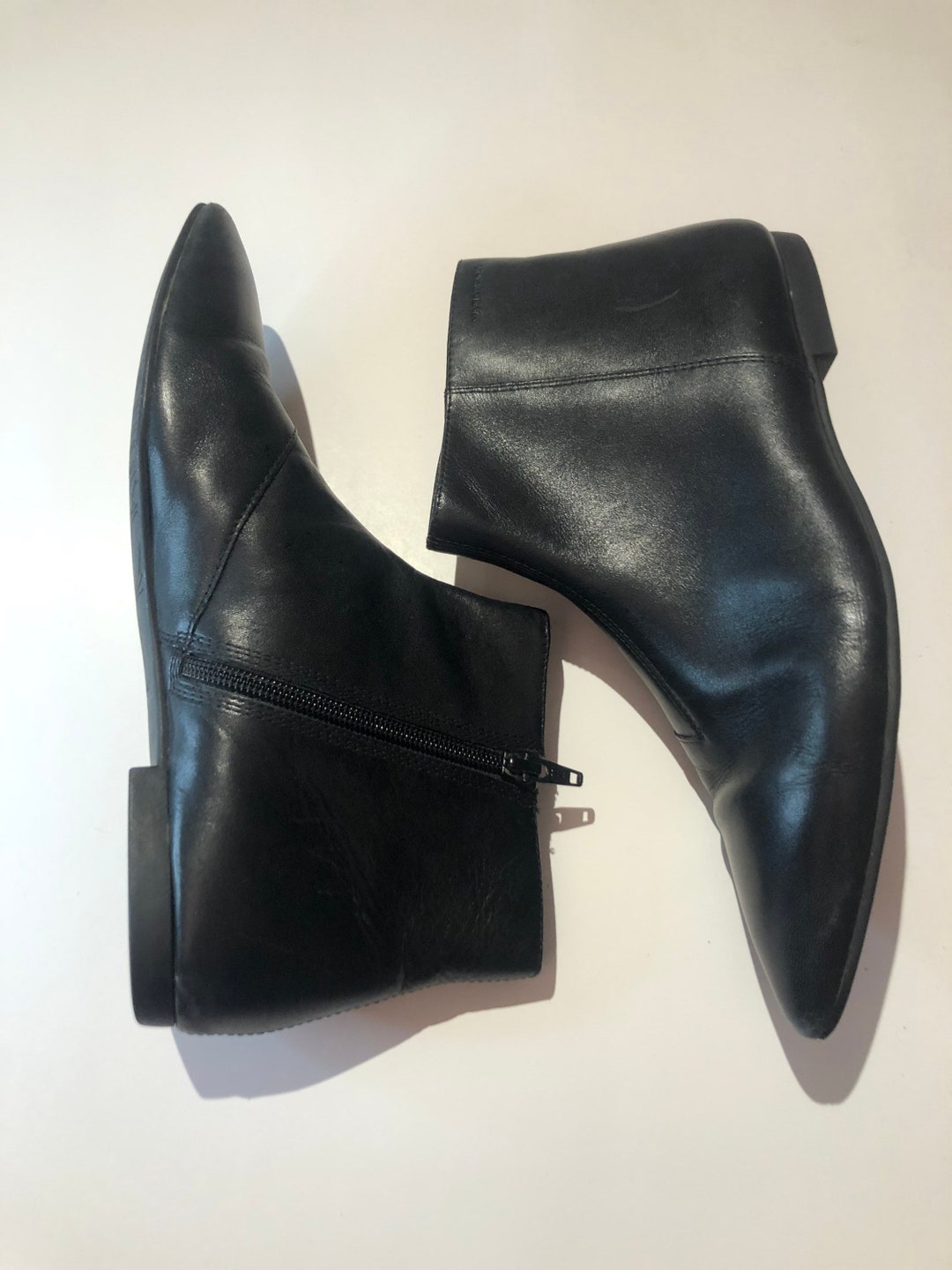 Vagabond Kaitlyn Leather Ankle Booties Size 39 US 7.5/8 - Etsy