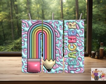 Teacher Appreciation | Png Tumbler | Digital | Perfect gift for teachers |