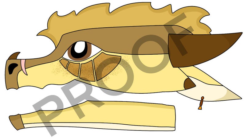 QIBLI Dragon Puppet Pdf—print Out and Make a QIBLI Puppet From Wings of ...