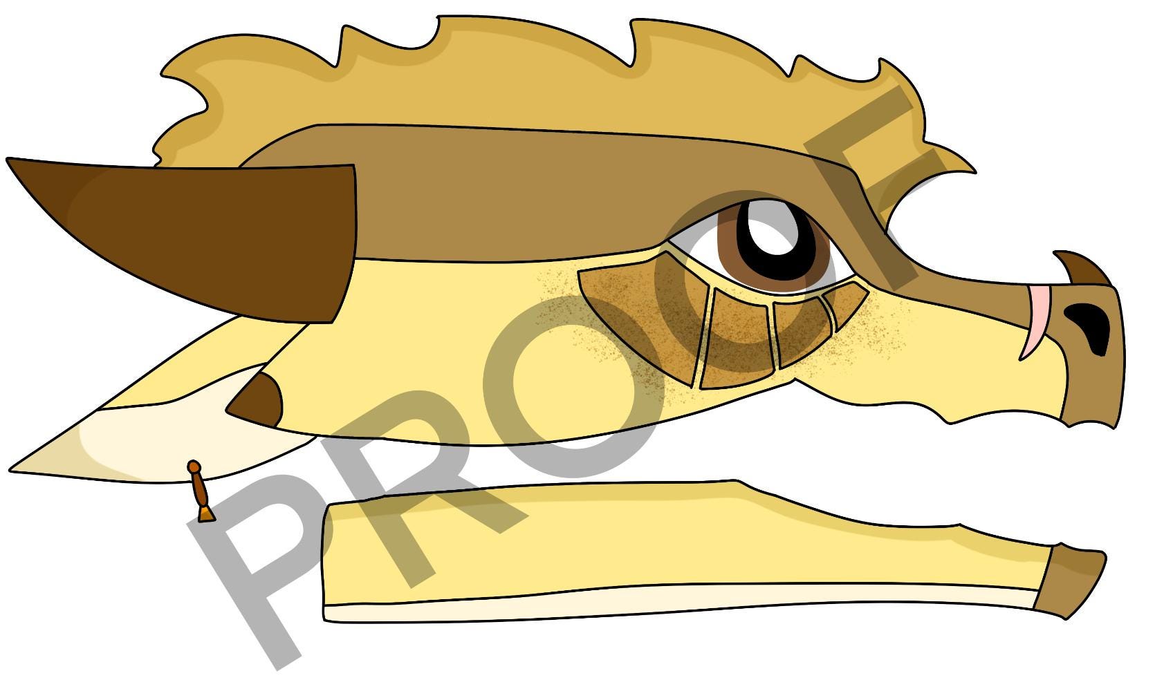 QIBLI Dragon Puppet Pdf—print Out and Make a QIBLI Puppet From Wings of ...