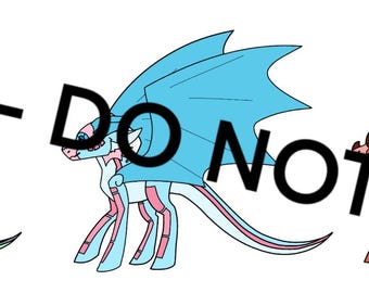 RainWing Dragon Adopt | Hand-Drawn Digital Art
