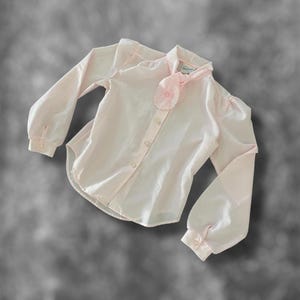 Fredrico Vintage 70er - 80er Jahre Kragenpullover Damen klein Rosa