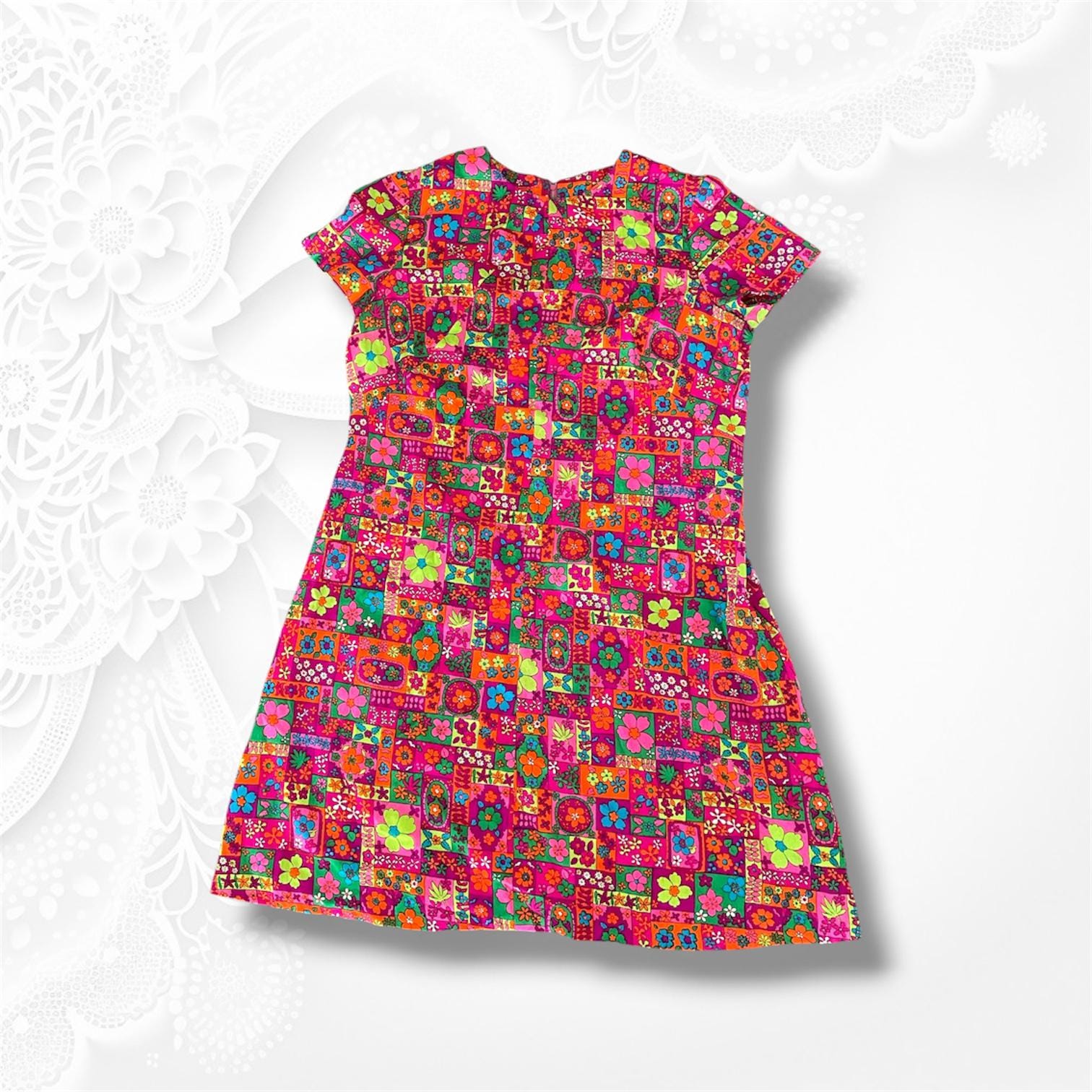 Neon Formal Dress - Etsy