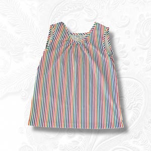 Old Pueblo Traders 70s vintage sleeveless tank womens Large rainbow stripe