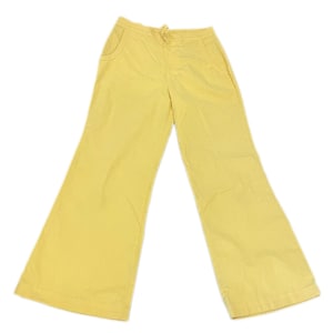 Sears yellow 60s - 70s vintage womans high waisted pants flare pants