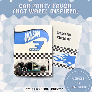 Custom Hot Car Wheel Party Favors Packaging Racing Inspired Hot Wheel Theme Party Personalized Birthday Gifts & Party Supplies for Kids