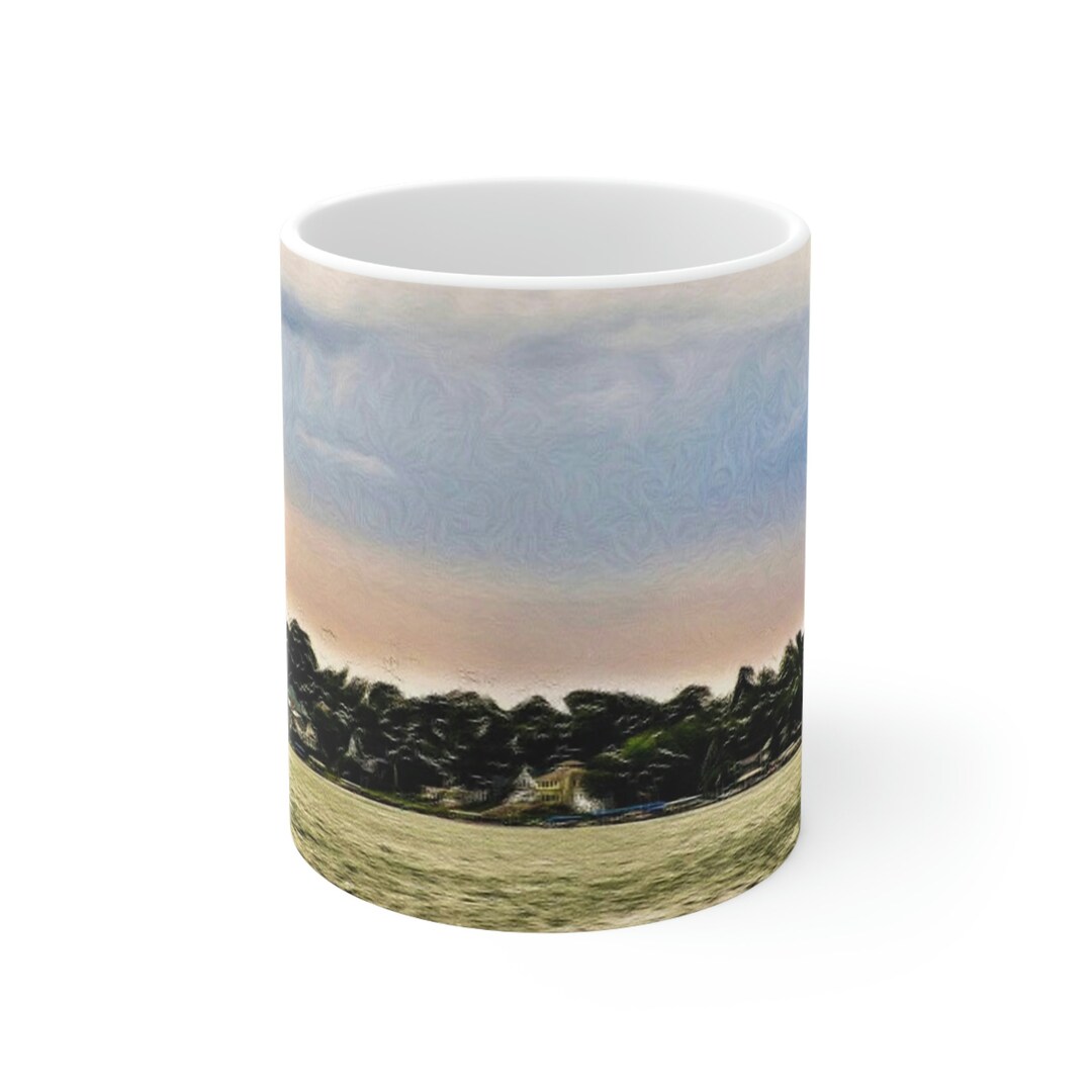 Lake Max, Culver, Ceramic Mug 11oz, Custom Art Etsy