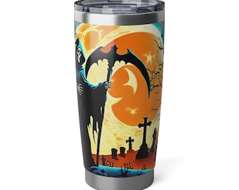 Grim Reaper, Graveyard Scene 2, Halloween vibe 20oz Tumbler