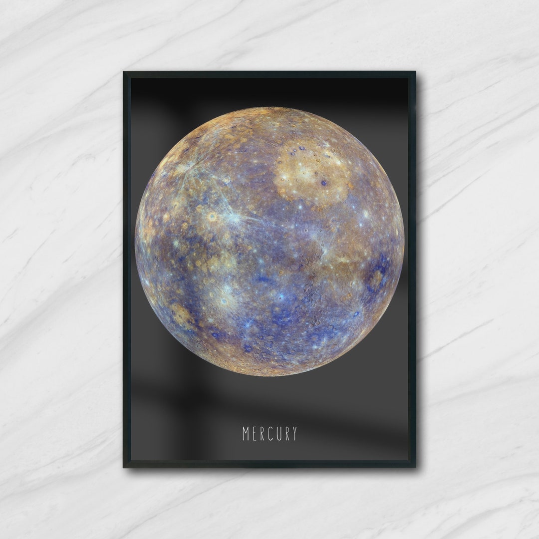 Mercury Planet, Mercury Printable Poster, Digital Download,digital ...