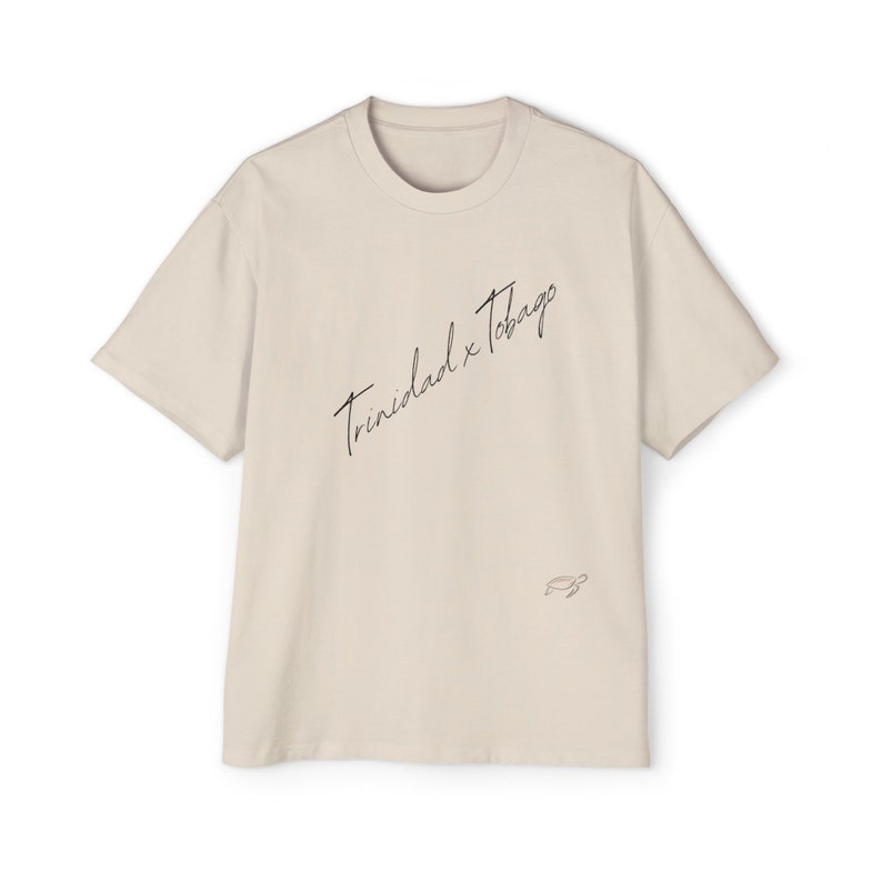Trinidad and Tobago Cool Tee, Oversized Comfortable Tshirt, Caribbean Island Vibes Shirt, Guyana Souvenir Top, Big Loose Fit Men's Clothing, image 2