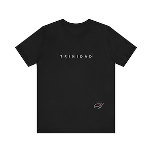 Simple Trinidad Tee | Trinidad and Tobago T-shirt | Trini T-shirt | Caribbean Gift | Unisex Trini Gift | Contemporary Tee