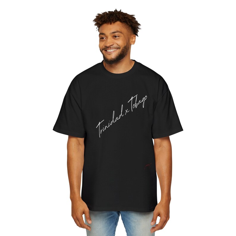 Trinidad and Tobago Cool Tee, Oversized Comfortable Tshirt, Caribbean Island Vibes Shirt, Guyana Souvenir Top, Big Loose Fit Men's Clothing, image 8