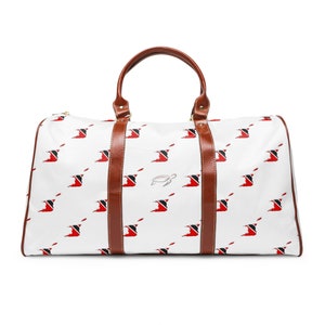 Trinidadian Wasserdichte Reisetasche | Trini Design | Trinidad und Tobago Flagge Tasche | Niedliches Trini Reiseaccessoire