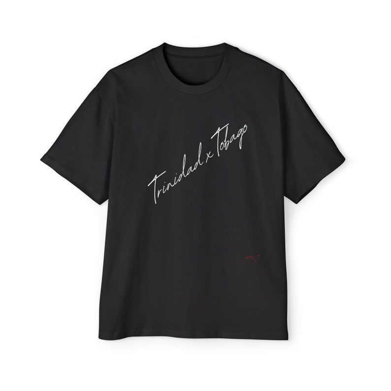 Trinidad and Tobago Cool Tee, Oversized Comfortable Tshirt, Caribbean Island Vibes Shirt, Guyana Souvenir Top, Big Loose Fit Men's Clothing, image 1