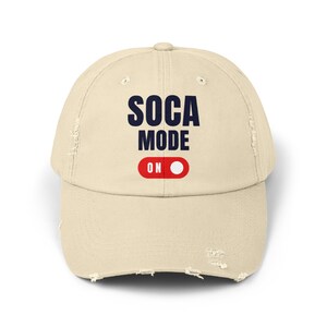 SOCA MODE ON Trini Cap | Trini Cap | Caribbean Gift |  | Unisex Trini Twill Hat | Trini Stuff | Trinidadian Baseball Cap | Cool Trini Gift