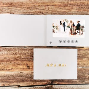 Videobrochure van 5 inch en 7 inch, videospeler, videokaart, huwelijkscadeau | vriendin verjaardagscadeau herinneringen | videoboek