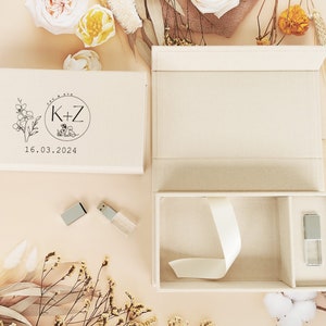 5PCS Free logo 4x6 inch photo album prints velvet / linen box photos USB box | Fabric Wedding photo box for 15x10 cm photo packaging