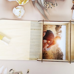 4x6 Wedding photo box and USB flash drive 3.0 | Wooden photo box for 15x10 cm prints and wedding USB drive