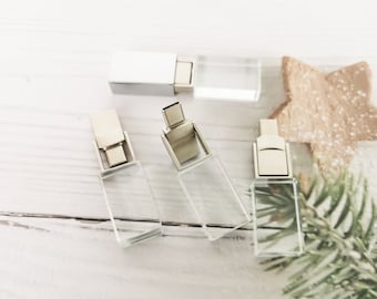 Type-C Crystal Glass USB C Flash Drive | USB 3.1 pen drive | 16GB - 128GB photography usb stick | Wedding Gift USB