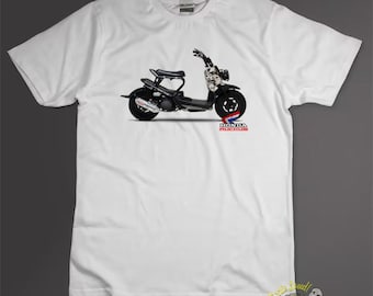 Honda Ruckus Style White T Shirt Zoomer GET Moped 49cc