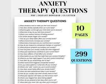 Preguntas para el diario de terapia de la ansiedad: 299 preguntas de autorreflexión (PDF)