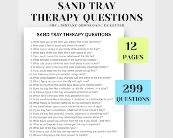 Sand Tray Therapy Questions, Trauma Healing Prompts (PDF)