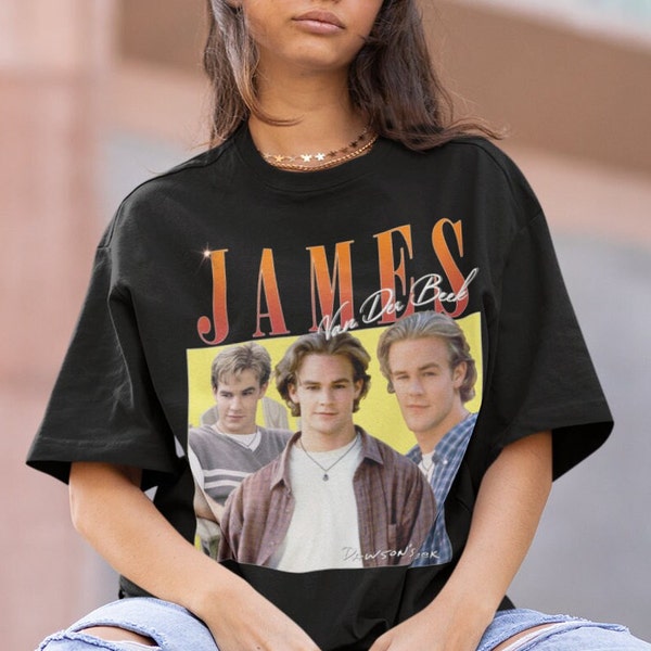 Vintage Bootleg Inspired Tee | James Van Der Beek - Dawson Creek Tv Series Inspired Vintage Homage Classic Graphic | Dawson Funny Retro