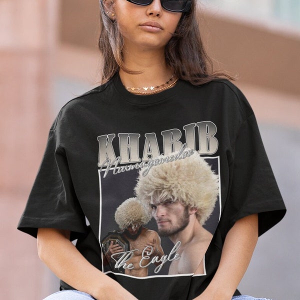 Vintage Bootleg Inspired Tee | Khabib Nurmagomedov Inspired Vintage Homage Classic Graphic | Khabib Nurmagomedov Funny Retro