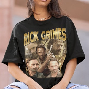 Vintage Bootleg Inspired Tee | Rick Grimes Inspired Vintage Homage Classic Graphic | Rick Grimes Funny Retro