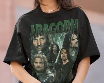 Vintage Bootleg Inspired Tee | Aragorn Inspired Vintage Homage Classic Graphic | Aragorn Funny Retro