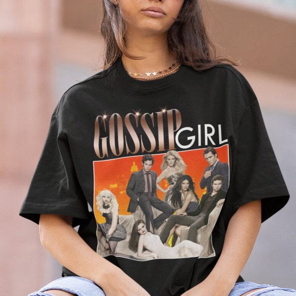 Vintage Bootleg Inspired Tee | Gossip Girl tv series 90’s Inspired Vintage Homage Classic Graphic | Gossip Girl tv series Funny Retro 90’s