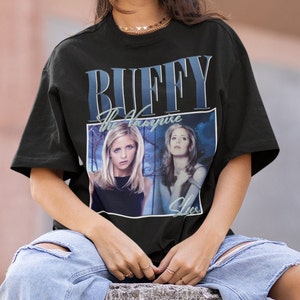 Vintage Bootleg Inspired Tee | Buffy The Vampire Slayer 90’s Inspired Vintage Homage Classic Graphic | Buffy The Vampire Funny Retro 90’s