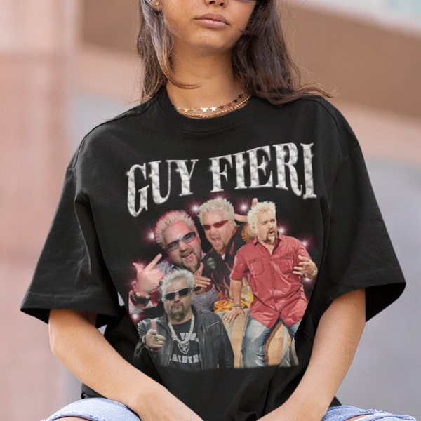 Vintage Bootleg Inspired Tee | Guy Fieri Inspired Vintage Homage Classic Graphic | Guy Fieri Funny Retro