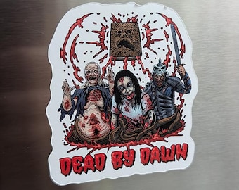 Dead By Dawn Vinyl Magnet | Evil Dead | Halloween Horror Fan Gift