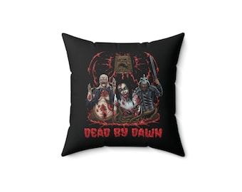 Dead By Dawn Villains Throw Pillow | Evil Dead | Halloween Horror Fan Gift
