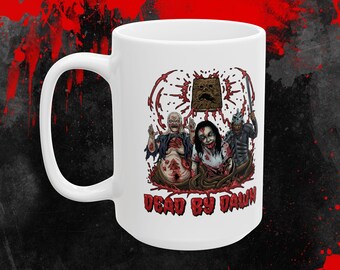 Dead By Dawn Ceramic Mug 15oz | Evil Dead | Halloween Horror Fan Gift