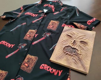 Evil Dead Hawaiian Shirt | Groovy Dead | Halloween Horror Fan Gift
