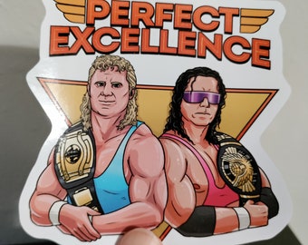 Perfect Excellence Vinyl Sticker | Old School Wrestling Fan Gift