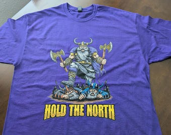 Hold The North T-Shirt | Minnesota Vikings Norwegian Fan Gift