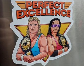 Perfect Excellence Vinyl Magnet | Old School Wrestling Fan Gift