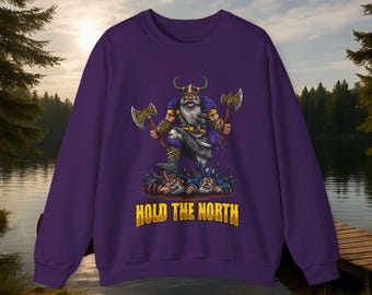 Hold The North Sweatshirt | Minnesota Vikings Norwegian Fan Gift