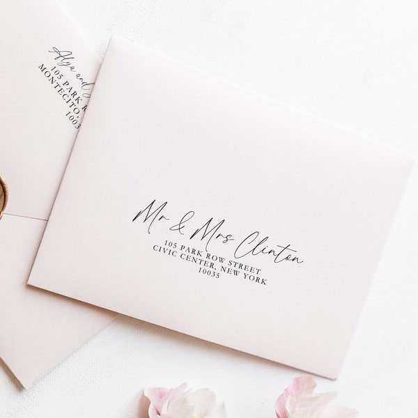 Modern Address label | DIY Wedding Labels | Envelope Address Template Envelope Template Printing Editable for A7 Envelopes Addressing