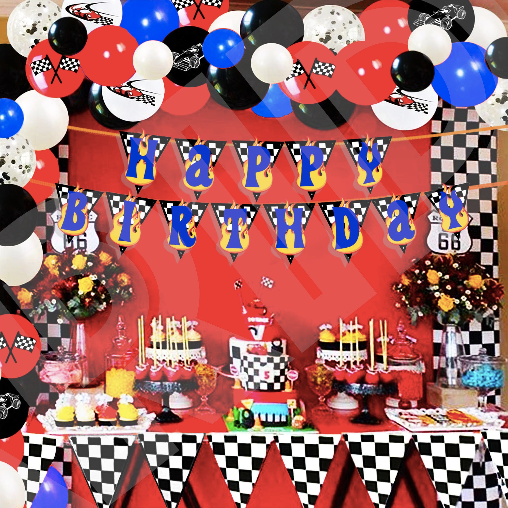 Custom Birthday Banner Race Cars Birthday Banner Racing Etsy