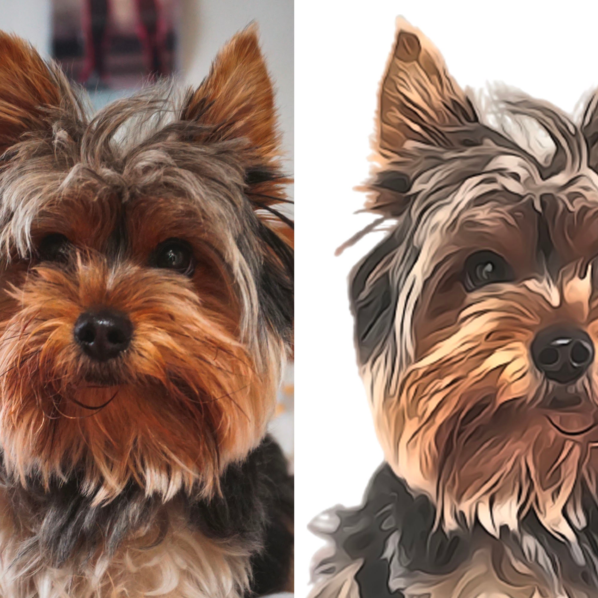 Custom Watercolor Pet Portrait, Pet Portrait From Photo, Pet Portrait
